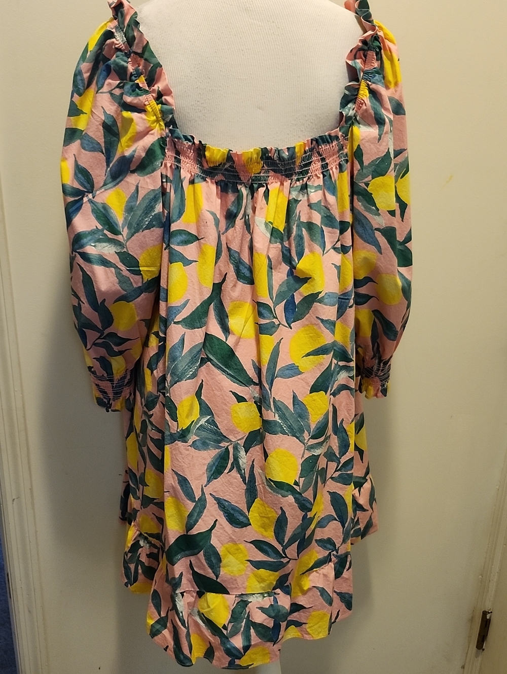 Show Me Your Mumu Delight Dress Plus Size - Pink Lemon Tart - Size 2X - Picture 4 of 8